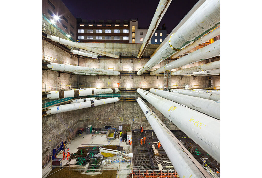 Tunnels construction, London, United Kingdom. Tunnels construction, London, United Kingdom.