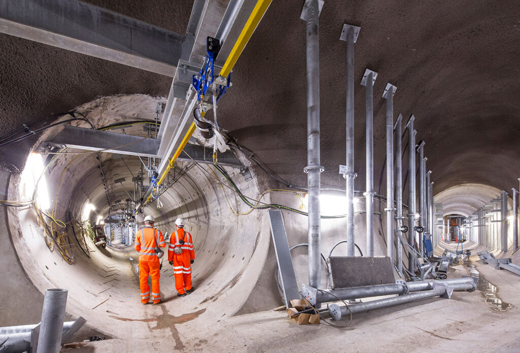Power tunnels construction, London, United Kingdom. Power tunnels construction, London, United Kingdom.