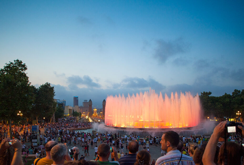 The Magic Fountain of Montjuïc, Barcelona, Spain. The Magic Fountain of Montjuïc, Barcelona, Spain.
