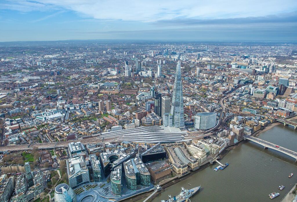 Aerial photo London Bridge Quarter. Aerial photo London Bridge Quarter.