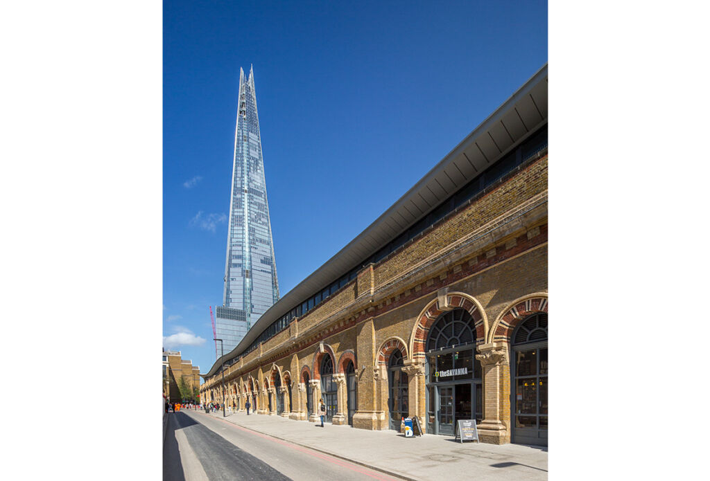 London Bridge Station and the Shard. London Bridge Station